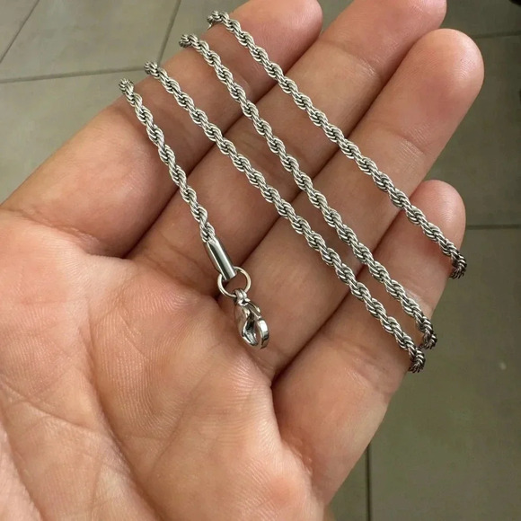 Stainlees steel | Rope Chain 3mm - Picture 4 of 6